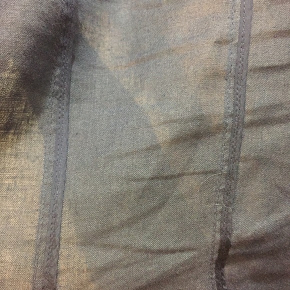 Dark blue linen blazer - Picture 7 of 7